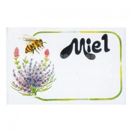 Étiquette Gomme Abeille Miel 3 Étiquette Gomme Abeille Miel