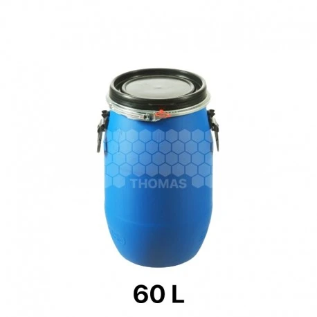 Fût à Miel Plastique Bleu - 60 L - 70 Kg 3 Fût à Miel Plastique Bleu - 60 L - 70 Kg