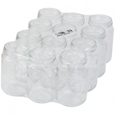 Pots Verre Normal 500 G TO 63 (pack De 12 Pièces Sans Capsules) 3 Pots Verre Normal 500 G TO 63 (pack De 12 Pièces Sans Capsules)