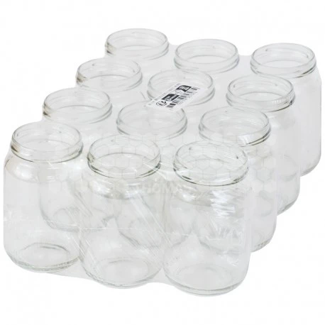 Pots Verre 500 G TO 63 (pack De 12 Pièces, Sans Capsules) 3 Pots Verre 500 G TO 63 (pack De 12 Pièces, Sans Capsules)