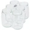 Pots Verre Réserve 1 Kg TO 82 (pack De 6 Pièces, Sans Capsules) -Thomas Apiculture pot verre kg 750 ml reserve to 82 le pack de 6 sans capsule