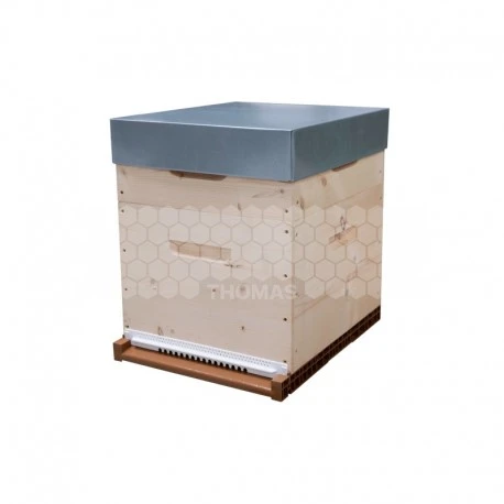 Ruche Mi-bois Dadant 10 Cadres Pribois® Avec Toit Plat Et Cadres 3 Ruche Mi-bois Dadant 10 Cadres Pribois® Avec Toit Plat Et Cadres