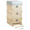 Ruche Mi-bois Warré 8 Cadres Confort Pribois® Avec Toit (sans Cadres) 2 Ruche Mi-bois Warré 8 Cadres Confort Pribois® Avec Toit (sans Cadres) -Thomas Apiculture pribois ruche warre complete confort 3 corps