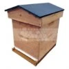 Ruche Mi-bois Dadant 10 Cadres Confort Essencia® Toit Chalet Bleu -Thomas Apiculture ruche mi bois dadant 10 cadres confort essencia toit chalet bleu