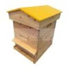 Ruche Mi-bois Dadant 10 Cadres Passion Essencia® Toit Chalet Jaune -Thomas Apiculture ruche mi bois dadant 10 cadres passion essencia toit chalet jaune
