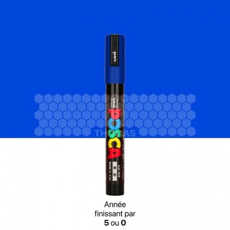 Stylo Marqueur Posca De Couleur Bleue Pour Marquage De Reine