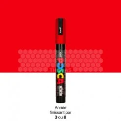 Stylo Marqueur Posca De Couleur Rouge Pour Marquage De Reine