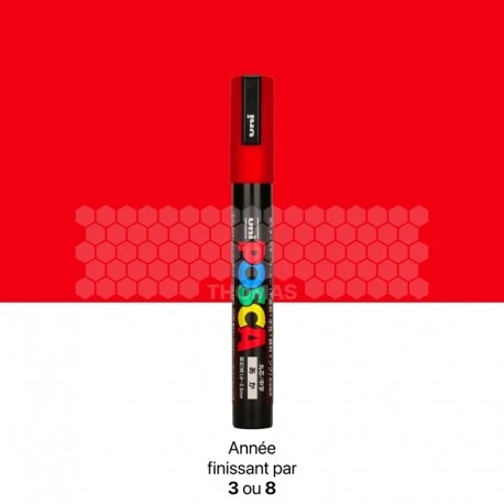 Stylo Marqueur Posca De Couleur Rouge Pour Marquage De Reine 3 Stylo Marqueur Posca De Couleur Rouge Pour Marquage De Reine